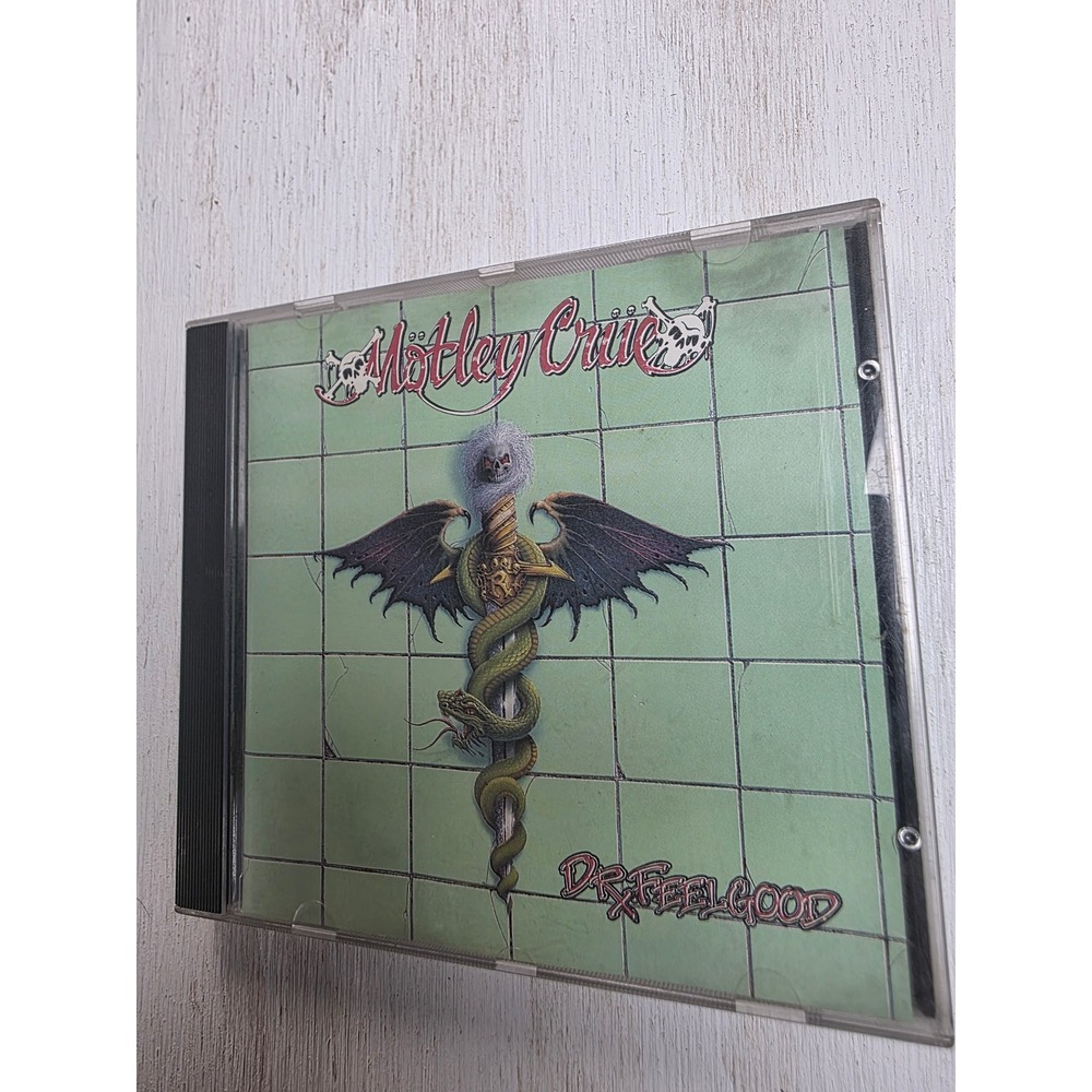 Motley Crue Dr. Feelgood CD 1989 Elektra E2 60829 Heavy Metal Rock Biker Grunge